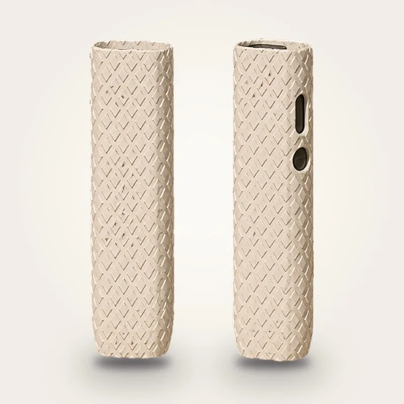 IQOS Iluma i One kılıf DiamondWeave: krem rengi, elmas örgü kabartmalı, iki yüz